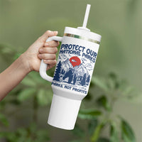 Protect Our National Parks Tumbler With Handle Parks Not Profits Wildlife Forestcore