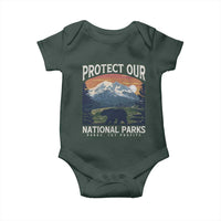 Protect Our National Parks Baby Onesie Vintage NPS Bear Mountains