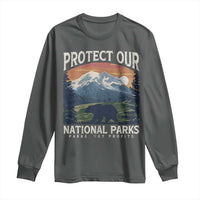 Protect Our National Parks Long Sleeve Shirt Vintage NPS Bear Mountains