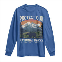 Protect Our National Parks Long Sleeve Shirt Vintage NPS Bear Mountains