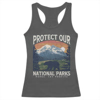 Protect Our National Parks Racerback Tank Top Vintage NPS Bear Mountains