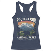 Protect Our National Parks Racerback Tank Top Vintage NPS Bear Mountains