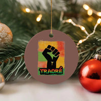 Burkina Faso Ibrahim Traoré Ceramic Ornament - Wonder Print Shop