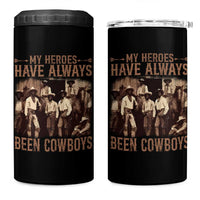 Black Cowboys 4 in 1 Can Cooler Tumbler Western Rodeo Melanin Black History Texas Men