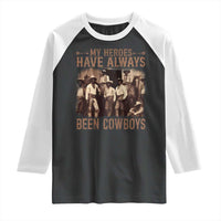 Black Cowboys Raglan Shirt Western Rodeo Melanin Black History Texas Men