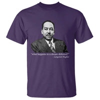Langston Hughes T Shirt A Dream Deferred Juneteenth Black History Civil Right