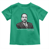 Langston Hughes Toddler T Shirt A Dream Deferred Juneteenth Black History Civil Right