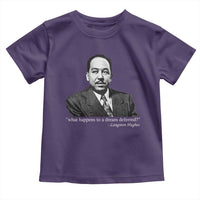 Langston Hughes Toddler T Shirt A Dream Deferred Juneteenth Black History Civil Right