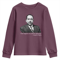 Langston Hughes Youth Sweatshirt A Dream Deferred Juneteenth Black History Civil Right