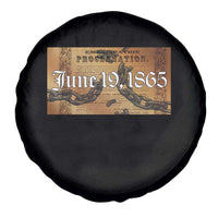 Juneteenth Emancipation Proclamation End of Slavery Spare Tire Cover Black Freedom History