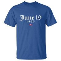 June 19 1865 Juneteenth Flag T Shirt Celebrating Black Freedom History