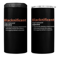Blacknificient Definition 4 in 1 Can Cooler Tumbler Black History African Roots African American