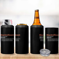Blacknificient Definition 4 in 1 Can Cooler Tumbler Black History African Roots African American