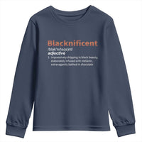 Blacknificient Definition Youth Sweatshirt Black History African Roots African American