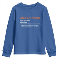 Blacknificient Definition Youth Sweatshirt Black History African Roots African American