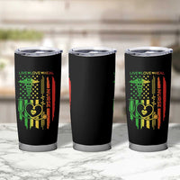 Black Nurse Tumbler Cup American Flag Proud Afro African Women Melanin Pride