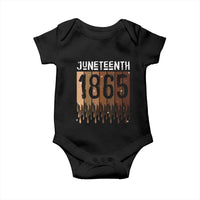 Juneteenth 1865 Baby Onesie June 19th Celebrating Black Freedom Melanin
