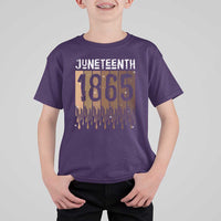 Juneteenth 1865 T Shirt For Kid June 19th Celebrating Black Freedom Melanin