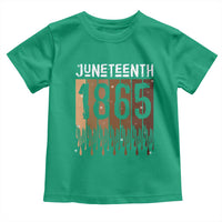 Juneteenth 1865 Toddler T Shirt June 19th Celebrating Black Freedom Melanin