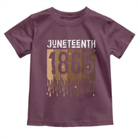 Juneteenth 1865 Toddler T Shirt June 19th Celebrating Black Freedom Melanin