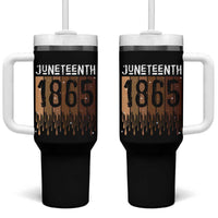 Juneteenth 1865 Tumbler With Handle June 19th Celebrating Black Freedom Melanin