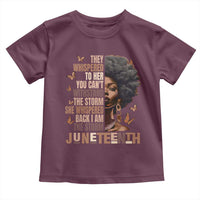 I'm The Storm Black Women Toddler T Shirt Juneteenth Black History Melanin