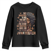 I'm The Storm Black Women Youth Sweatshirt Juneteenth Black History Melanin