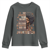 I'm The Storm Black Women Youth Sweatshirt Juneteenth Black History Melanin