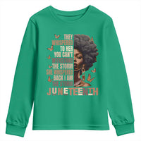 I'm The Storm Black Women Youth Sweatshirt Juneteenth Black History Melanin