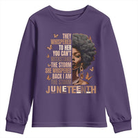 I'm The Storm Black Women Youth Sweatshirt Juneteenth Black History Melanin