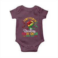 Breaking Every Chain Since 1865 Juneteenth Baby Onesie Celebrating Black Freedom