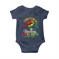 Breaking Every Chain Since 1865 Juneteenth Baby Onesie Celebrating Black Freedom