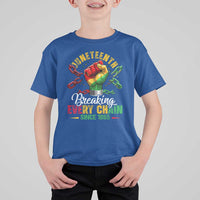 Breaking Every Chain Since 1865 Juneteenth T Shirt For Kid Celebrating Black Freedom