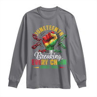 Breaking Every Chain Since 1865 Juneteenth Long Sleeve Shirt Celebrating Black Freedom