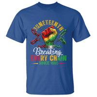 Breaking Every Chain Since 1865 Juneteenth T Shirt Celebrating Black Freedom
