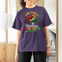 Breaking Every Chain Since 1865 Juneteenth T Shirt For Women Celebrating Black Freedom