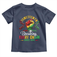 Breaking Every Chain Since 1865 Juneteenth Toddler T Shirt Celebrating Black Freedom