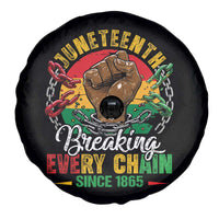 Juneteenth Breaking Every Chain Since 1865 Spare Tire Cover Retro Vintage