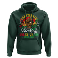 Juneteenth Breaking Every Chain Since 1865 Hoodie Retro Vintage