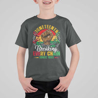 Juneteenth Breaking Every Chain Since 1865 T Shirt For Kid Retro Vintage