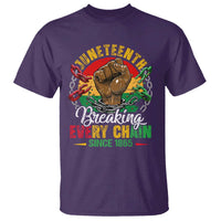 Juneteenth Breaking Every Chain Since 1865 T Shirt Retro Vintage