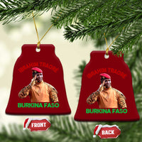 Burkina Faso Ibrahim Traoré Thomas Sankara Ceramic Ornament - Wonder Print Shop