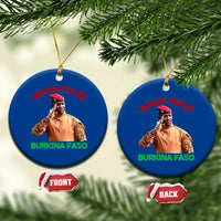 Burkina Faso Ibrahim Traoré Thomas Sankara Ceramic Ornament - Wonder Print Shop