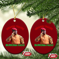 Burkina Faso Ibrahim Traoré Thomas Sankara Ceramic Ornament - Wonder Print Shop