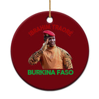Burkina Faso Ibrahim Traoré Thomas Sankara Ceramic Ornament - Wonder Print Shop
