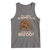 Bigfoot Retirement Plan Tank Top Funny Saying Sasquatch Research - Wonder Print Shop