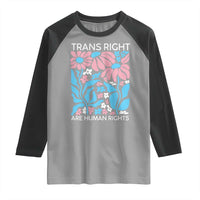 Trans Rights Raglan Shirt Protect Trans Social Justice LGBT - Wonder Print Shop