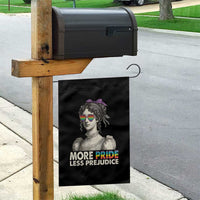 More Pride Less Prejudice Garden Flag LGBTQ Proud Ally Pride Month - Wonder Print Shop