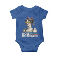 More Pride Less Prejudice Baby Onesie LGBTQ Proud Ally Pride Month - Wonder Print Shop