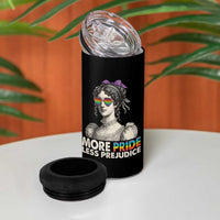 More Pride Less Prejudice 4 in 1 Can Cooler Tumbler LGBTQ Proud Ally Pride Month - Wonder Print Shop